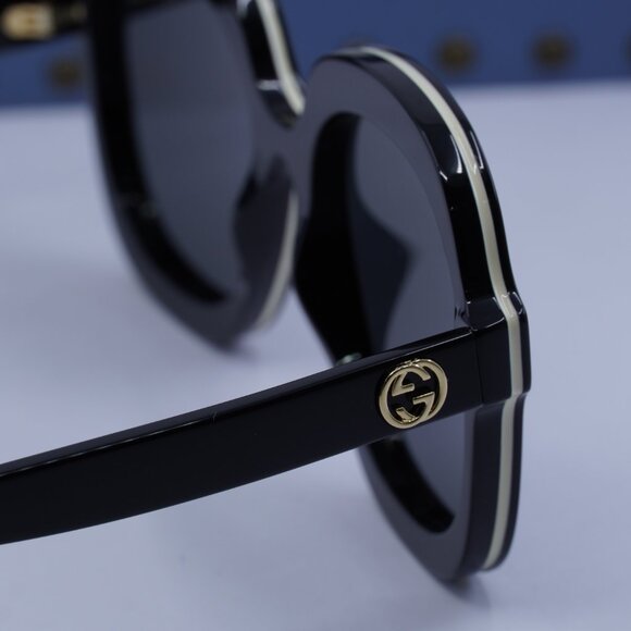 Gucci GG1240S 001 Round Sunglasses - Black\\Grey main image 5